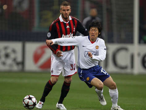 Ji Sung Park - Beckham Milan-Man Utd - Champions League (Getty images)