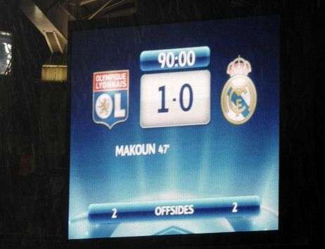 OL Vs Real Score board