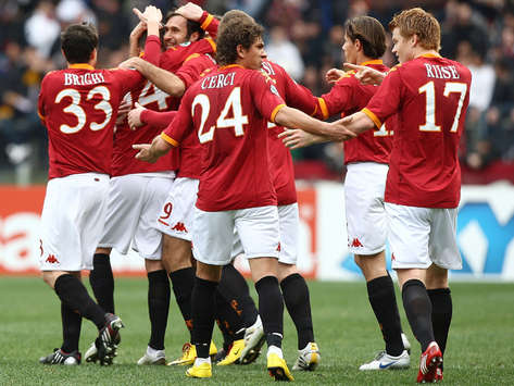 Roma celebrating - Roma-Catania - Serie A (Getty Images)