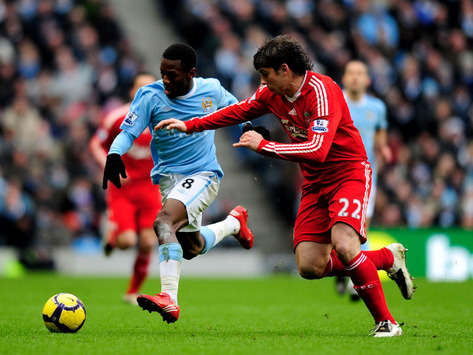Shaun Wright and  Emiliano Insua, Manchester City vs Liverpool, Premier League(Getty Images)