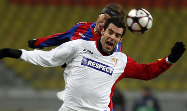 Alvaro Negredo; Vasili Berezutski, CSKA Moscow, Sevilla (getty Images)
