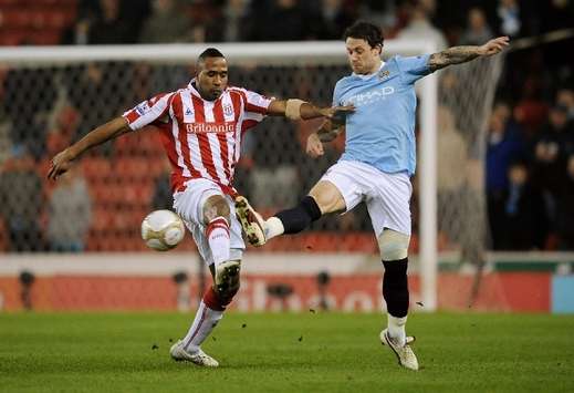 FA Cup: Ricardo Fuller - Wayne Bridge, Stoke City v Manchester City (Getty Images)