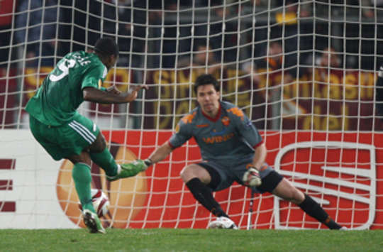 Il goal di Cissè - Panathinaikos-Roma  (Getty Image)
