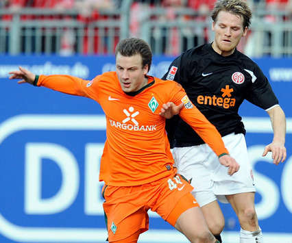 Bundesliga: FSV Mainz 05 – Werder Bremen, Philipp Bargfrede, Eugen Polanski (Getty Images)