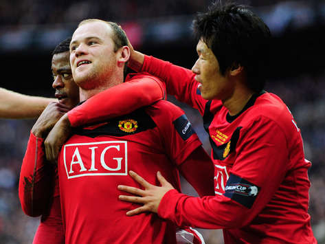 Roony celebrating his goal, Mancheser United(Getty Images)