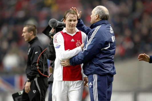 Siem de Jong en Martin Jol, Ajax (foto: PROSHOTS)