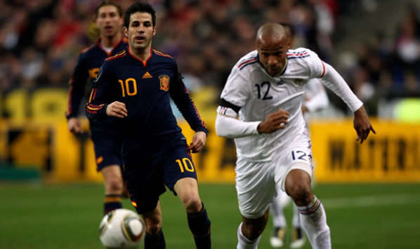 Cesc Fabregas, Thierry Henry, France, Spain (Getty Images)