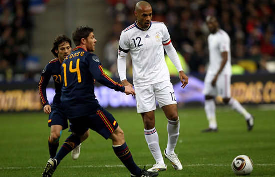 Silva, Xabi Alonso, Thierry Henry, France, Spain (Getty Images)