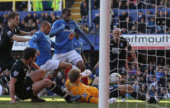FA Cup: Frederic Piquionne Portsmouth scores against  Birmingham City (Getty Images)