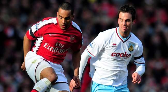 EPL: Theo Walcott - Danny Fox, Arsenal v Burnley (Getty Images)