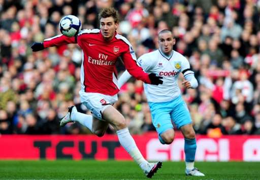 EPL: Nicklas Bendtner - Martin Paterson, Arsenal v Burnley (Getty Images)