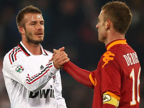 Beckham & De Rossi - Roma-Milan - Serie A (Getty Images)