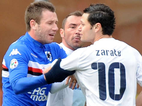Cassano & Zarate - Sampdoria-Lazio - Serie A (Getty Images)