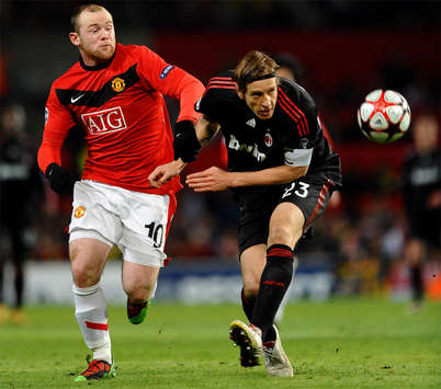 Rooney & Ambrosini - Manchester United-Milan - Champions League (Getty Images)