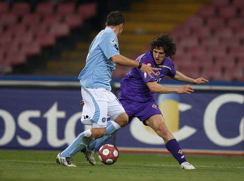 Maggio (N), Jovetic (F) - Napoli-Fiorentina - Serie A (Getty Images)