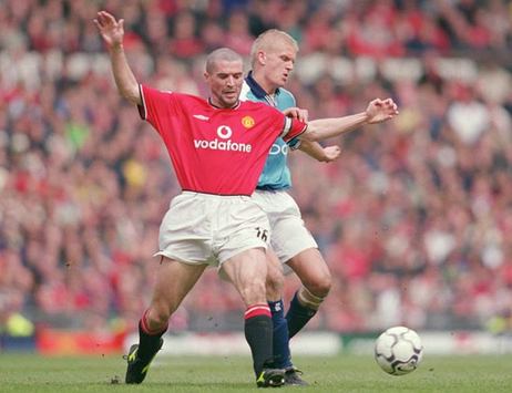 Zahn um Zahn: Keane und Håland 2001 (Getty)