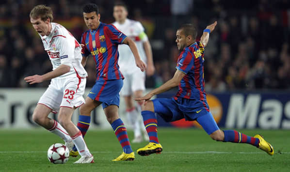 Hleb, Pedro, Alves, Barcelona, Stuttgart (Getty Images)