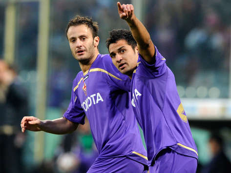 İtalya: Santana ve Gilardino (Fiorentina) (Getty Images)