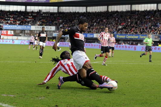 Donovan Slijngard en Jeremain Lens, Sparta - AZ (Foto PROSHOTS)