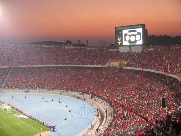 Fans at the Ahly-Zamalek derby