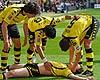 Bundesliga: Borussia Dortmund celebrating goal of Neven Subotic against Werder Bremen (Bongarts/Getty)