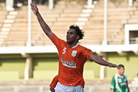 I-League: Sporting's Adil Khan Celebrates His Goal Against Salgaocar (Mango Peel)