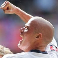 FA Cup final: Konchesky celebrates for West Ham (AFP)