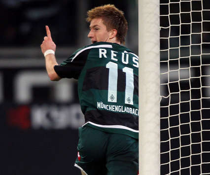 Marco Reus trifft und jubelt (Bongarts / Getty Images)