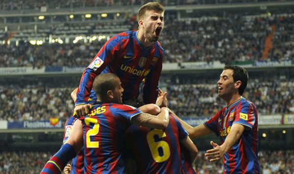 Pique, Alves, Busquets, Real Madrid, Barcelona (Getty Images)