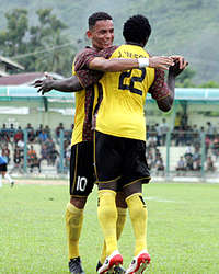 Edward Wilson Junior & Marcio Souza Da Silva - Semen Padang (GOAL.com / Rijal Pilliang)