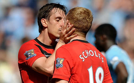 Gary Neville - Paul Scholes - Manchester United (Getty Images)