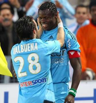 Ligue 1 : Mathieu Valbuena & Taye Taiwo (Olympique de Marseille)