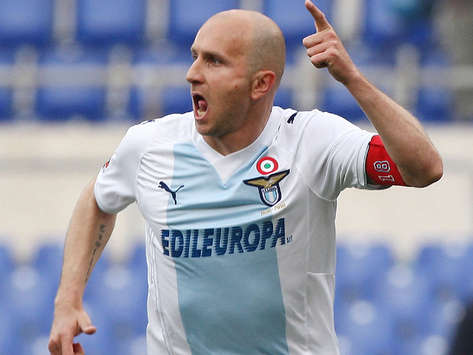Rocchi nella sua tipica esultanza dopo l'1-0 alla Roma (Getty Images)