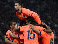 Barcelona celebrating - Inter-Barcelona -  Champions League (Getty Images)