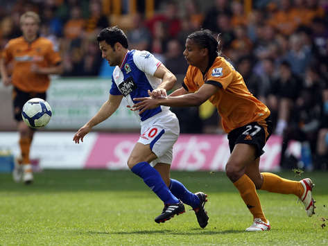 Premier League,Michael Mancienne-Yildiray Basturk,Wolverhampton Wanderers Vs Blackburn Rovers(Getty images)