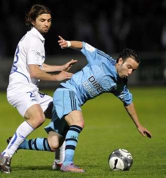 Ligue 1 : Jeremy Berthod (AJ Auxerre) vs Mathieu Valbuena (Olympique de Marseille)