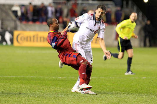 Andy Williams, Real Salt Lake; Martin Saric, Toronto FC; MLS (Chris Nicoll, Goal com)