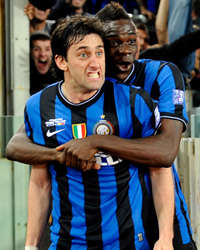 Milito & Balotelli - Inter-Roma - Tim Cup (Getty Images)
