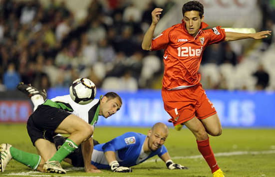 Lacen, Coltorti, Jesus Navas, Racing, Sevilla (Getty Images)