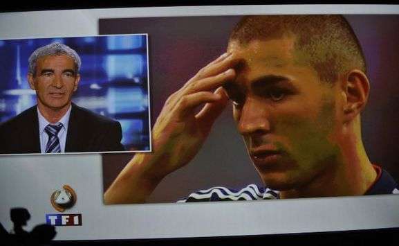 Raymond Domenech, Karim Benzema (France) (Dppi)