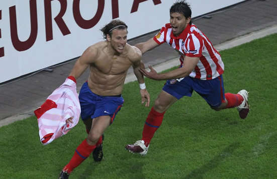 Diego Forlan, Sergio Aguero, Atletico de Madrid, Fulham (Getty Images)