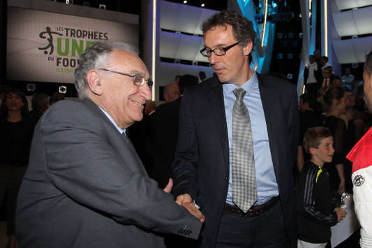 DPPI - JEAN PIERRE ESCALETTES (PRESIDENT FFF) / LAURENT BLANC (COACH BORDEAUX)