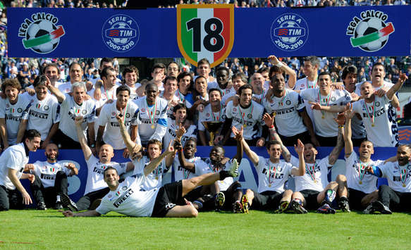 Inter celebrating - Siena-Inter - Serie A (Getty Images)
