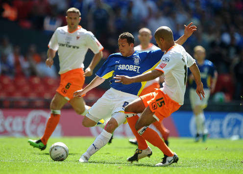 Coca Cola Championship: Michael Chopra - Alex Baptiste - Cardiff City - Balckpool (Getty Images)