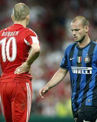 Arjen Robben and Wesley Sneijder (PROSHOTS)