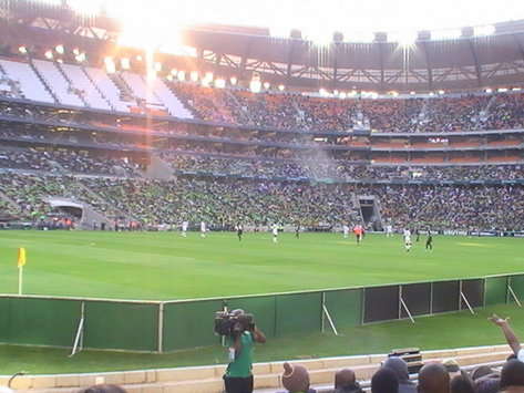 Soccer City during a domestic game