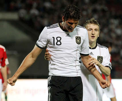 Germany – Hungary: Mario Gomez, Marko Marin (Getty Images)