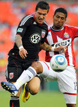 Santino Quaranta, D.C. United; Dario Delgado, Chivas USA; MLS (Getty)