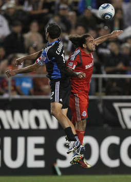 Dwayne De Rosario, Toronto FC; Ramiro Corrales, San Jose Earthquakes; MLS (Getty)