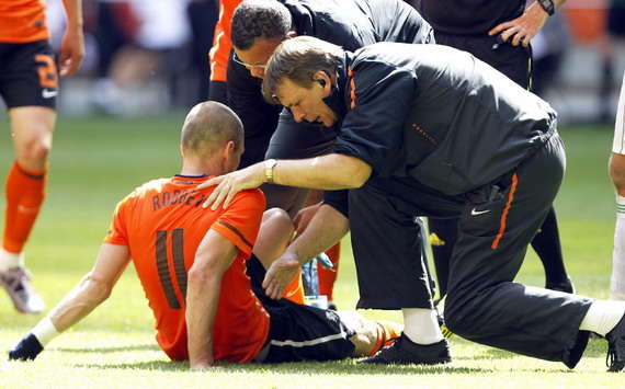 Arjen Robben injured (PROSHOTS)